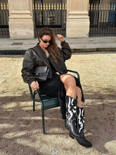 Faux Leather Bomber Jacket